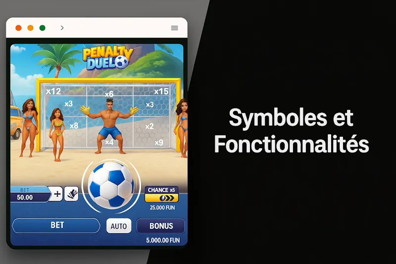 Penalty Duel Symboles et Fonctionnalités